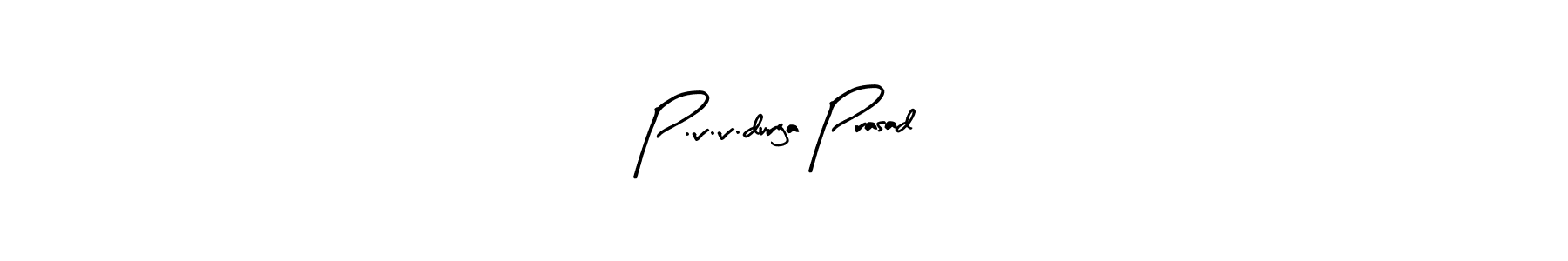 if you are searching for the best signature style for your name P.v.v.durga Prasad. so please give up your signature search. here we have designed multiple signature styles  using Arty Signature. P.v.v.durga Prasad signature style 8 images and pictures png