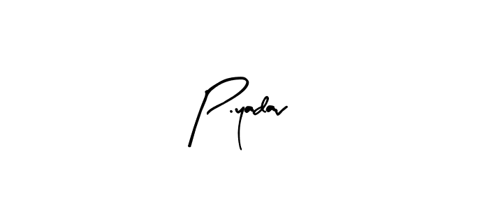 if you are searching for the best signature style for your name P.yadav. so please give up your signature search. here we have designed multiple signature styles  using Arty Signature. P.yadav signature style 8 images and pictures png