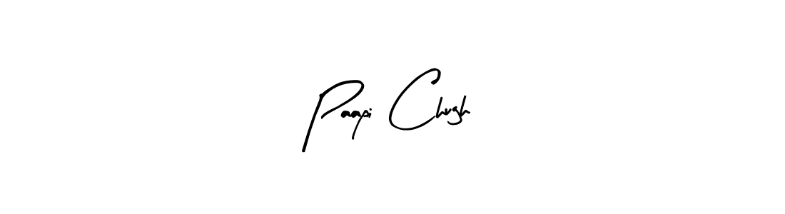 Create a beautiful signature design for name Paapi Chugh. With this signature (Arty Signature) fonts, you can make a handwritten signature for free. Paapi Chugh signature style 8 images and pictures png