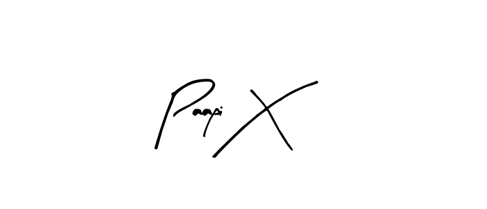 How to make Paapi X name signature. Use Arty Signature style for creating short signs online. This is the latest handwritten sign. Paapi X signature style 8 images and pictures png