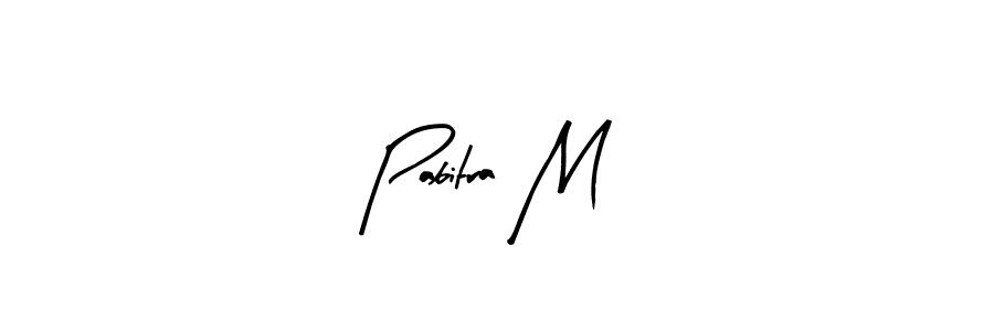 How to make Pabitra M name signature. Use Arty Signature style for creating short signs online. This is the latest handwritten sign. Pabitra M signature style 8 images and pictures png