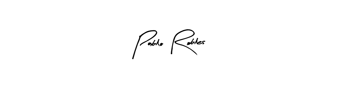 Use a signature maker to create a handwritten signature online. With this signature software, you can design (Arty Signature) your own signature for name Pablo Robles. Pablo Robles signature style 8 images and pictures png