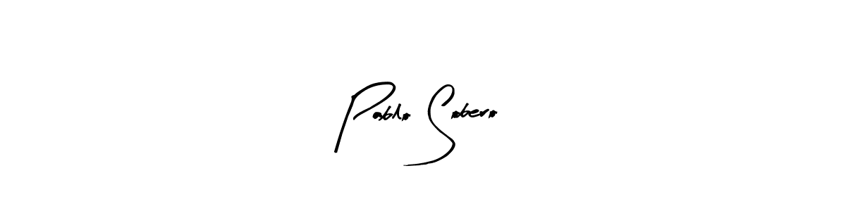 How to make Pablo Sobero name signature. Use Arty Signature style for creating short signs online. This is the latest handwritten sign. Pablo Sobero signature style 8 images and pictures png