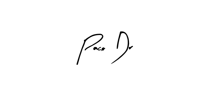 It looks lik you need a new signature style for name Paco Dr. Design unique handwritten (Arty Signature) signature with our free signature maker in just a few clicks. Paco Dr signature style 8 images and pictures png