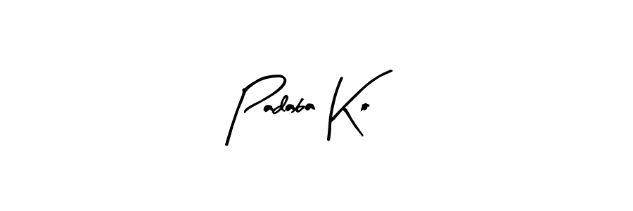 This is the best signature style for the Padaba Ko name. Also you like these signature font (Arty Signature). Mix name signature. Padaba Ko signature style 8 images and pictures png