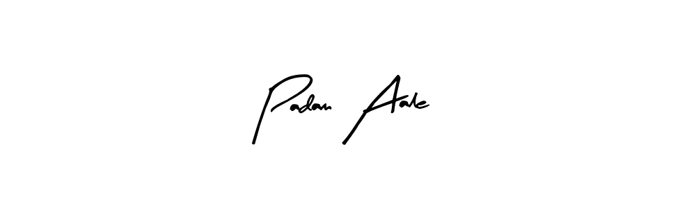 Use a signature maker to create a handwritten signature online. With this signature software, you can design (Arty Signature) your own signature for name Padam Aale. Padam Aale signature style 8 images and pictures png