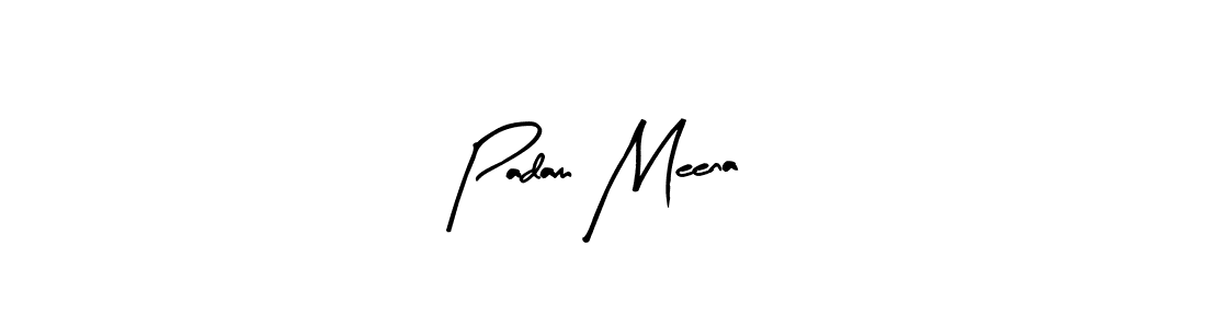 Arty Signature is a professional signature style that is perfect for those who want to add a touch of class to their signature. It is also a great choice for those who want to make their signature more unique. Get Padam Meena name to fancy signature for free. Padam Meena signature style 8 images and pictures png