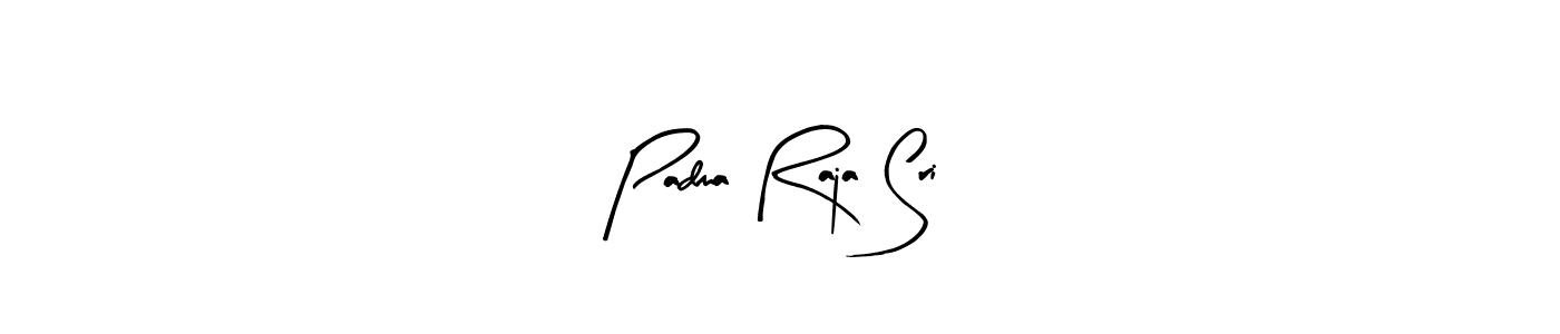 How to make Padma Raja Sri name signature. Use Arty Signature style for creating short signs online. This is the latest handwritten sign. Padma Raja Sri signature style 8 images and pictures png