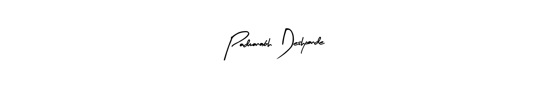 You should practise on your own different ways (Arty Signature) to write your name (Padmanabh Deshpande) in signature. don't let someone else do it for you. Padmanabh Deshpande signature style 8 images and pictures png