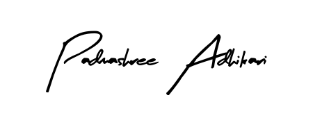Personalize your online presence with Padmashree Adhikari signature rendered in elegant Arty Signature font. Great for website footers and blogs. Padmashree Adhikari signature style 8 images and pictures png