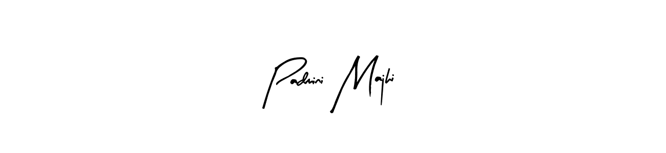 How to make Padmini Majhi name signature. Use Arty Signature style for creating short signs online. This is the latest handwritten sign. Padmini Majhi signature style 8 images and pictures png