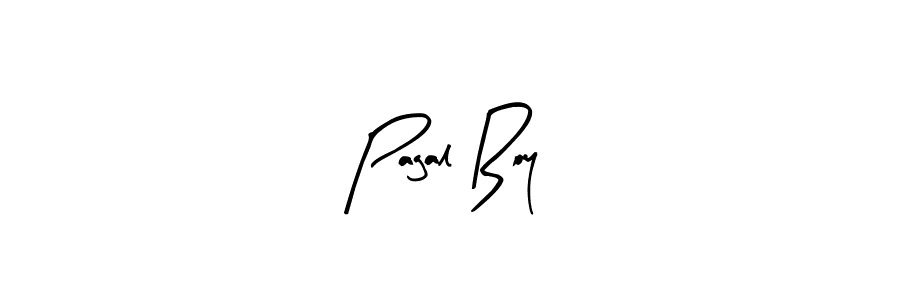 How to make Pagal Boy name signature. Use Arty Signature style for creating short signs online. This is the latest handwritten sign. Pagal Boy signature style 8 images and pictures png