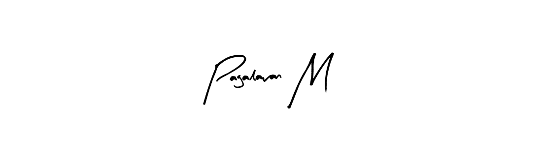 Use a signature maker to create a handwritten signature online. With this signature software, you can design (Arty Signature) your own signature for name Pagalavan M. Pagalavan M signature style 8 images and pictures png