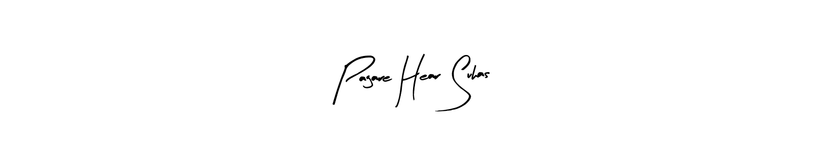 Arty Signature is a professional signature style that is perfect for those who want to add a touch of class to their signature. It is also a great choice for those who want to make their signature more unique. Get Pagare Hear Suhas name to fancy signature for free. Pagare Hear Suhas signature style 8 images and pictures png