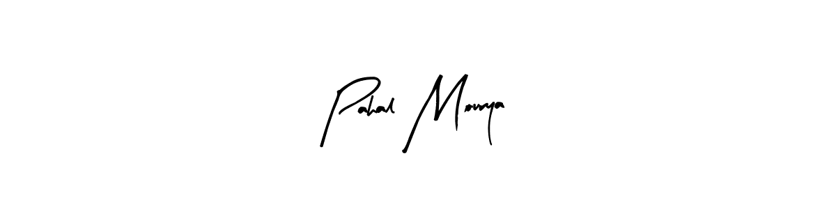 Make a beautiful signature design for name Pahal Mourya. With this signature (Arty Signature) style, you can create a handwritten signature for free. Pahal Mourya signature style 8 images and pictures png