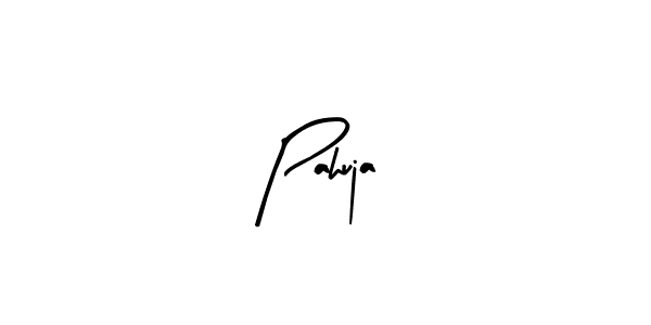 Use a signature maker to create a handwritten signature online. With this signature software, you can design (Arty Signature) your own signature for name Pahuja. Pahuja signature style 8 images and pictures png