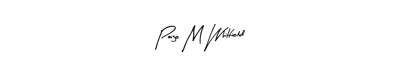 The best way (Arty Signature) to make a short signature is to pick only two or three words in your name. The name Paige M Whitfield include a total of six letters. For converting this name. Paige M Whitfield signature style 8 images and pictures png
