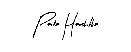 Give your name Paila Harshitha an exquisite flair with the Arty Signature script font. Ideal for contracts, resumes, and formal letterheads. Paila Harshitha signature style 8 images and pictures png