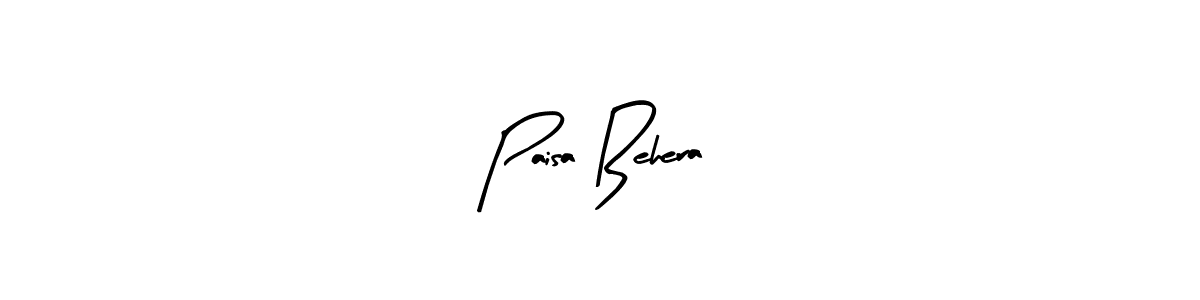 Make a beautiful signature design for name Paisa Behera. With this signature (Arty Signature) style, you can create a handwritten signature for free. Paisa Behera signature style 8 images and pictures png