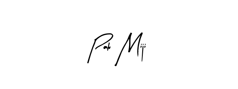 Here are the top 10 professional signature styles for the name Pak Miji. These are the best autograph styles you can use for your name. Pak Miji signature style 8 images and pictures png