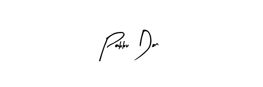 Use a signature maker to create a handwritten signature online. With this signature software, you can design (Arty Signature) your own signature for name Pakku Don. Pakku Don signature style 8 images and pictures png