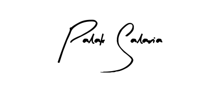 How to make Palak Salaria name signature. Use Arty Signature style for creating short signs online. This is the latest handwritten sign. Palak Salaria signature style 8 images and pictures png