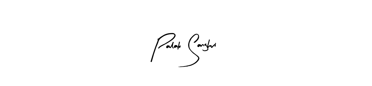 Design your own signature with our free online signature maker. With this signature software, you can create a handwritten (Arty Signature) signature for name Palak Sanghvi. Palak Sanghvi signature style 8 images and pictures png