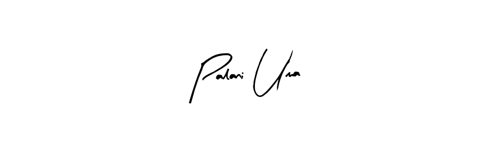 Use a signature maker to create a handwritten signature online. With this signature software, you can design (Arty Signature) your own signature for name Palani Uma. Palani Uma signature style 8 images and pictures png