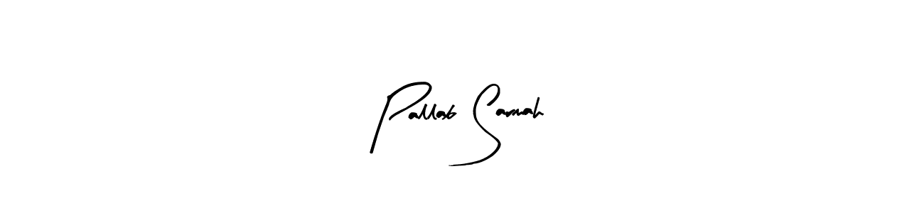 How to make Pallab Sarmah name signature. Use Arty Signature style for creating short signs online. This is the latest handwritten sign. Pallab Sarmah signature style 8 images and pictures png