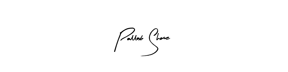 Arty Signature is a professional signature style that is perfect for those who want to add a touch of class to their signature. It is also a great choice for those who want to make their signature more unique. Get Pallab Shome name to fancy signature for free. Pallab Shome signature style 8 images and pictures png