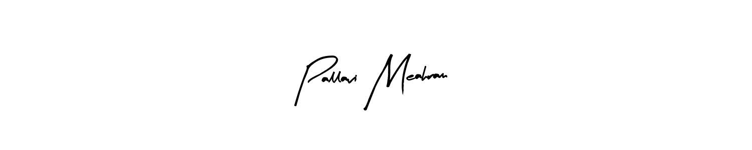 Arty Signature is a professional signature style that is perfect for those who want to add a touch of class to their signature. It is also a great choice for those who want to make their signature more unique. Get Pallavi Meahram name to fancy signature for free. Pallavi Meahram signature style 8 images and pictures png