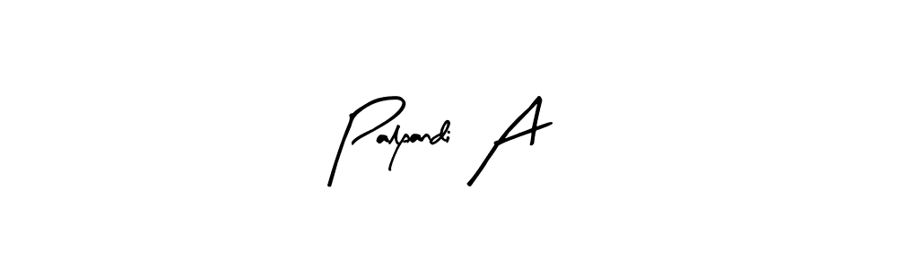 Use a signature maker to create a handwritten signature online. With this signature software, you can design (Arty Signature) your own signature for name Palpandi A. Palpandi A signature style 8 images and pictures png