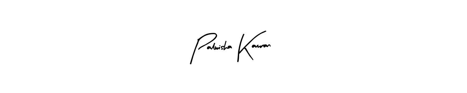 Arty Signature is a professional signature style that is perfect for those who want to add a touch of class to their signature. It is also a great choice for those who want to make their signature more unique. Get Palwisha Kamran name to fancy signature for free. Palwisha Kamran signature style 8 images and pictures png