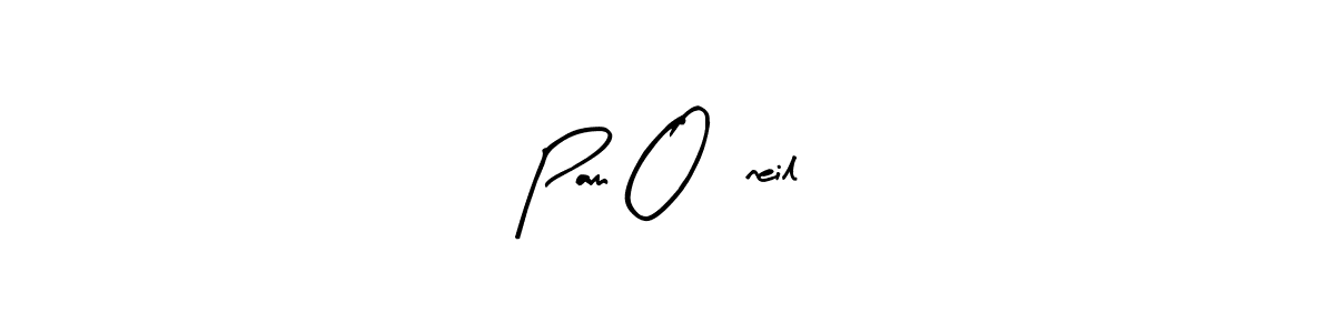 Pam O’neil stylish signature style. Best Handwritten Sign (Arty Signature) for my name. Handwritten Signature Collection Ideas for my name Pam O’neil. Pam O’neil signature style 8 images and pictures png