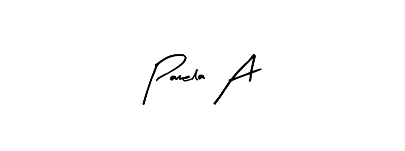 How to make Pamela A signature? Arty Signature is a professional autograph style. Create handwritten signature for Pamela A name. Pamela A signature style 8 images and pictures png