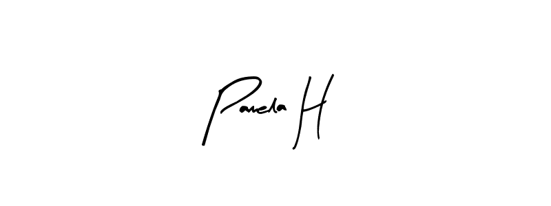 How to make Pamela H signature? Arty Signature is a professional autograph style. Create handwritten signature for Pamela H name. Pamela H signature style 8 images and pictures png