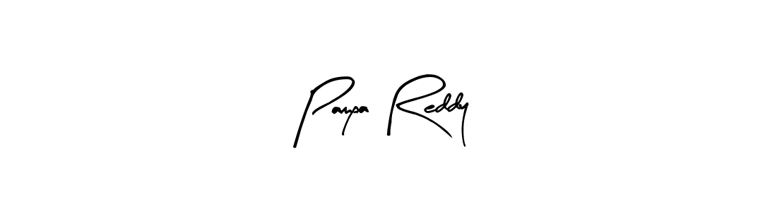 How to make Pampa Reddy name signature. Use Arty Signature style for creating short signs online. This is the latest handwritten sign. Pampa Reddy signature style 8 images and pictures png