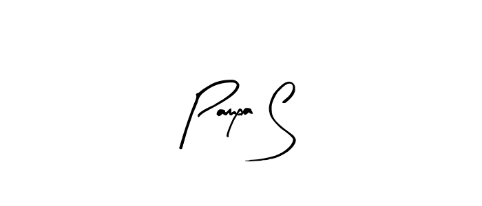 You should practise on your own different ways (Arty Signature) to write your name (Pampa S) in signature. don't let someone else do it for you. Pampa S signature style 8 images and pictures png