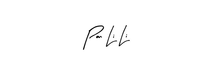 How to make Pan Li Li name signature. Use Arty Signature style for creating short signs online. This is the latest handwritten sign. Pan Li Li signature style 8 images and pictures png