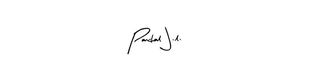 Arty Signature is a professional signature style that is perfect for those who want to add a touch of class to their signature. It is also a great choice for those who want to make their signature more unique. Get Panchal J.l. name to fancy signature for free. Panchal J.l. signature style 8 images and pictures png