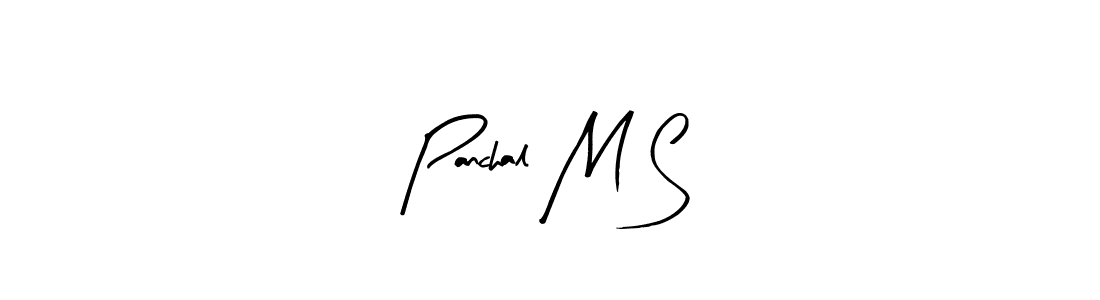 Arty Signature is a professional signature style that is perfect for those who want to add a touch of class to their signature. It is also a great choice for those who want to make their signature more unique. Get Panchal M S name to fancy signature for free. Panchal M S signature style 8 images and pictures png