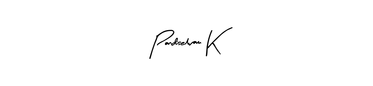 How to Draw Pandiselvam K signature style? Arty Signature is a latest design signature styles for name Pandiselvam K. Pandiselvam K signature style 8 images and pictures png
