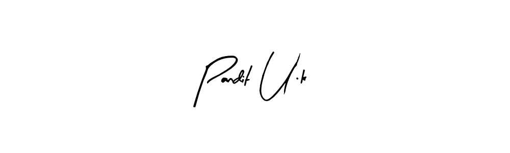 Use a signature maker to create a handwritten signature online. With this signature software, you can design (Arty Signature) your own signature for name Pandit U.k. Pandit U.k signature style 8 images and pictures png