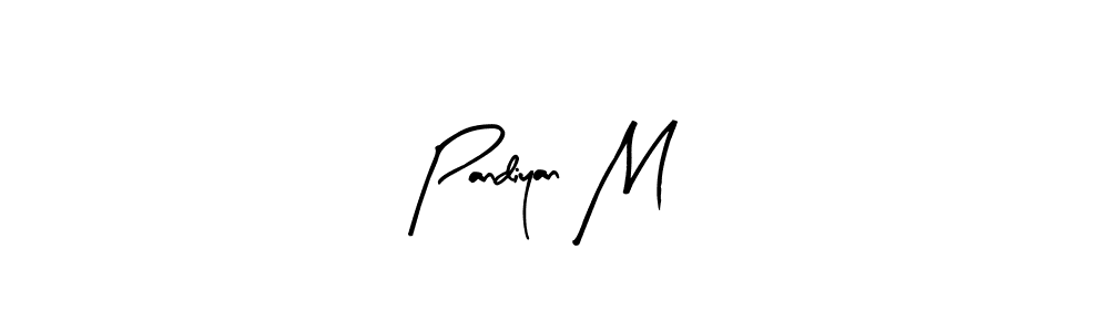 Similarly Arty Signature is the best handwritten signature design. Signature creator online .You can use it as an online autograph creator for name Pandiyan M. Pandiyan M signature style 8 images and pictures png