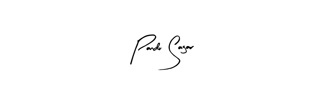 You should practise on your own different ways (Arty Signature) to write your name (Pandu Sagar) in signature. don't let someone else do it for you. Pandu Sagar signature style 8 images and pictures png