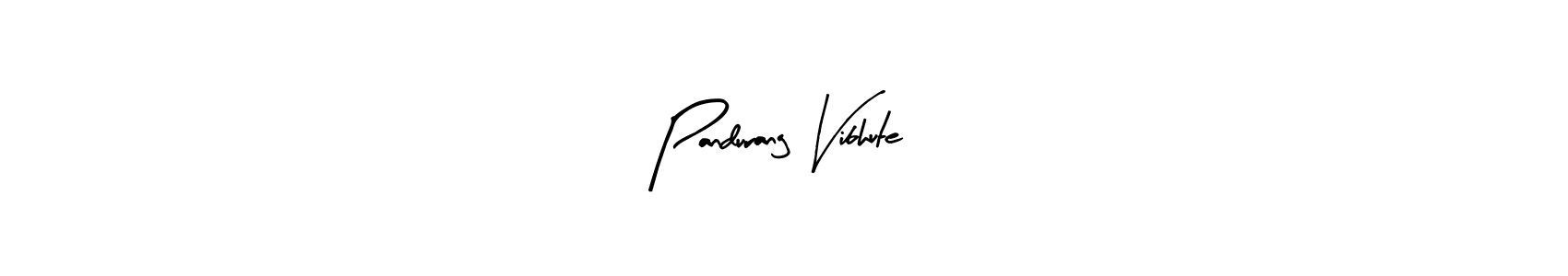 Use a signature maker to create a handwritten signature online. With this signature software, you can design (Arty Signature) your own signature for name Pandurang Vibhute. Pandurang Vibhute signature style 8 images and pictures png