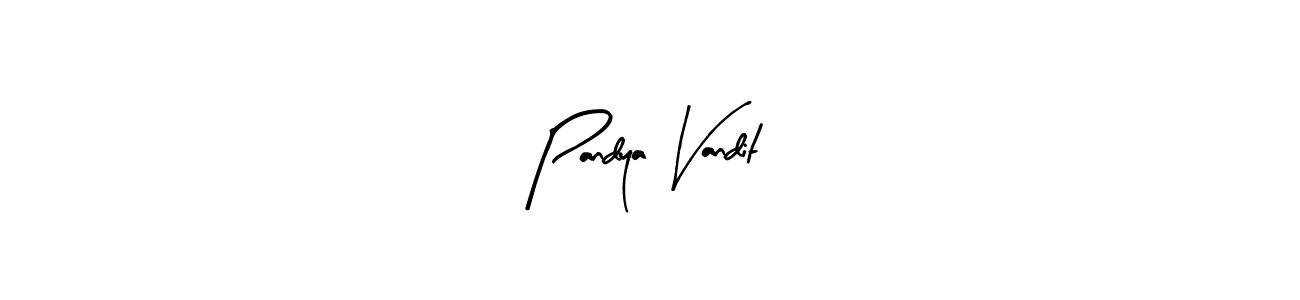 Also we have Pandya Vandit name is the best signature style. Create professional handwritten signature collection using Arty Signature autograph style. Pandya Vandit signature style 8 images and pictures png