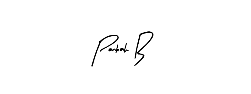 The best way (Arty Signature) to make a short signature is to pick only two or three words in your name. The name Pankah B include a total of six letters. For converting this name. Pankah B signature style 8 images and pictures png