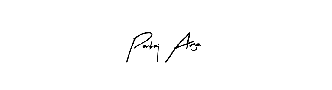 Design your own signature with our free online signature maker. With this signature software, you can create a handwritten (Arty Signature) signature for name Pankaj Arga. Pankaj Arga signature style 8 images and pictures png