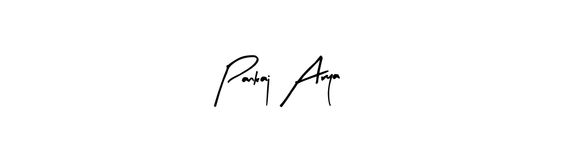 Design your own signature with our free online signature maker. With this signature software, you can create a handwritten (Arty Signature) signature for name Pankaj Arya. Pankaj Arya signature style 8 images and pictures png